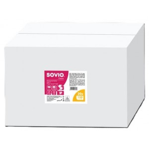 Papierové utierky, V ohyb, 2-vrstvové, 150 listov, 21 x 23 cm, SOVIO